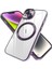 Apple iPhone 14 Uyumlu Kılıf Kamera Lens Tam Korumalı Yuvarlak Halkalı Logo Parlak Kenar Renkli Case 1