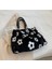 Faux Fur Tote Love Pattern Kürklü Omuz Çantası Yumuşak Peluş Seyahat 1