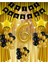 Gold Renk Yıldız Folyo Banner Balon Seti 6 Yaş 1