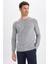 Slim Fit Bisiklet Yaka Triko Kazak X7392AZ22AU 4