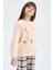 Kız Çocuk Uzun Kollu Pelüş Pijama Takımı Y5943A622WN 2