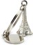 Eyfel Kulesi Paris Eıffel Gümüş Renkli Metal Anahtarlık KC006 1