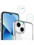 Apple iPhone 14 Kılıf Gard Nitro Şeffaf Silikon+Nano Glass 3