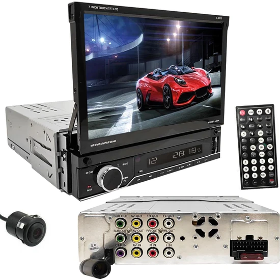 For-x Oto Teyp Indash 7 4X60W Mirrorlink Bt/usb/sd/fm/aux Kameralı For-X X-9030