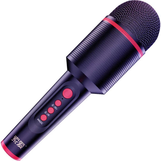 Soaiy Mc8 Karaoke Mikrofon & Bluetooth Hoparlör - Ses Kaydı - Tiz / Bass / Ses / Yankı Ayarları