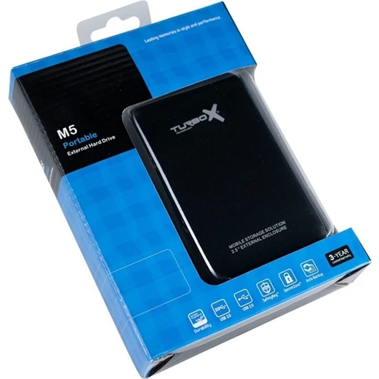 Turbox 250 GB USB 3.0 Hızlı Taşınabilir Hard Disk Harici Harddisk