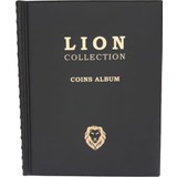 3Alp Koleksiyon Lion Madeni Para Albümü 12 Sayfa (210MMX265MM) - 372 Cepli -Siyah