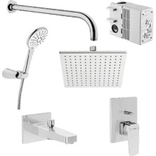 Artema A49280 Root Square Ankastre Banyo Seti