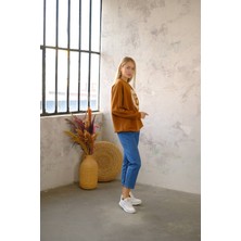 Gizay Baskılı Oversize Sweat