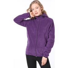 Ghassy Co. Ghassy Co.kadın Kapşonlu  Fermuarlı Polar Sweatshirt