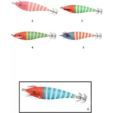 Captain 3004 Kalamar Zokası 8cm Zebra Squid 6