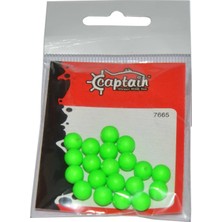 Captain 7665 Renkli Boncuk Yuvarlak 75MM Plastik Boncuk 20'li Paket Yeşil
