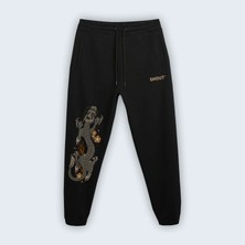 Shout Limited Edition Flower Dragon Oldschool Unisex Jogger Pantolon