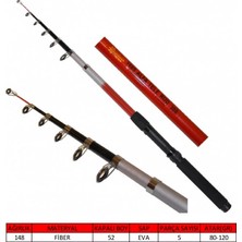 Captain 1605 Alfa Teleskopik Kamış 80-120GR Atar 240 cm