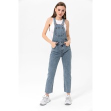 Etkimod Kadın Açık Mavi Kot Tulum