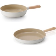 Neoflam Fika Alüminyum  Döküm 26cm Wok Tava & 28cm Döküm Tava Seti