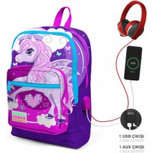 Coral High Unicorn Usb-Aux Soketli Okul Çantası 23808