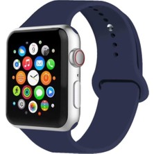 Pazariz Apple Watch Uyumlu Kordon 2 3 4 5 Seri 38 mm ve 40 mm Silikon Kordon Kayış