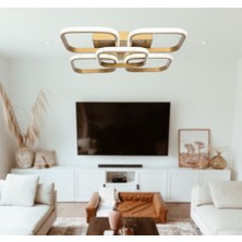 TT Aydınlatma TT302-4+1-ESK Kare Tt Aydınlatma Eskitme Boyalı 5 Li LED Avize
