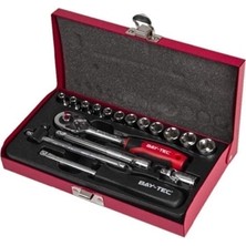 Bay Tec Bay-Tec 1/4'' Lokma Takımı 17 Parça 6 Köşe MK2610