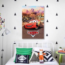 SML Tablo Arabalar Filmi Şimşek Mcquenn Radyatör Kasabası Kanvas Tablo