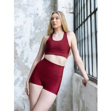 Bugasy Bordo Toparlayıcı Mini Şort