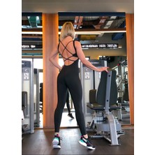 Bugasy Siyah Spor Tulum
