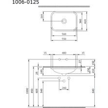 Bocchi Scala Tezgahaltı Lavabo 55 Cm Mat Yasemin 1006-007-0125