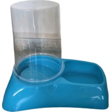 Kadirtarım Mavi Hazneli Su ve Mama Kabı 2,5 Litre