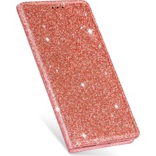 Wansheng Huawei Mate 20 Pro Ultrathin Glitter Manyetik Yatay Flip Deri Telefon Kılıfı - Pembe (Yurt Dışından)