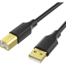 Qgeem QG-CVQ23 Usb-A To Usb-B Kablo 457 cm Yazıcı Kablosu 480 Mbps Veri Aktarım