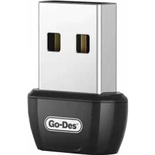 Go-Des Go Des GD-BT113 USB Bluetooth Adaptör V5.0 2.4 Ghz 3 Mbps Aktarım Hızı