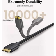 Qgeem QG-CVQ22 USB To Micro USB Kablo 183 cm 5 Gbps Veri Akarımı Altın Kaplama Uçlar