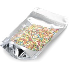 Packtory Ön Şeffaf Metalize Kilitli Doypack Ambalaj 18 x 29 + 4,5 cm. 750 gr. - 50 Adet