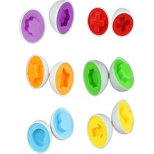 HYD Şekilli Geometrik Yumurtalar Puzzle Bultak Eşleştirme Eğitici Oyuncak
