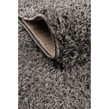 Angora Home Taft Kaymaz Shaggy DH5001 Koyu Gri