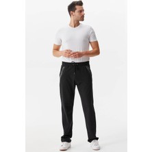 Sementa Cep Örme Detaylı Eşofman Altı - Siyah