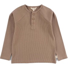 Little Gusto Çocuk Kaşkorse Sweatshirt Kahve Organik Pamuk