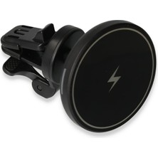 Magsafe Özellikli Manyetik Araç Telefon Tutucu 15W Kablosuz Hızlı Şarj Araç Mıknatıslı H43 Sarj Iway