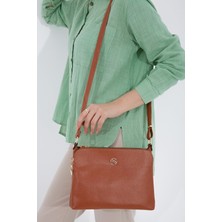 Lifonbag Kadın 4 Bölmeli Uzun Çapraz Askılı Omuz Çantası