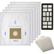 MFS Arçelik S 4250 A uyumlu 5 Adet Toz Torbası ve Hepa Filtre Seti