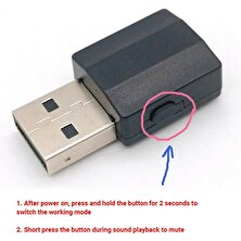 Bluetooth Ses Verici Alıcı Tv / Pc Için USB Bluetooth Adaptörü