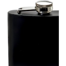 Kişiye Özel Harf ve Isimli Siyah Renkli Paslanmaz Çelik Matara / 6oz