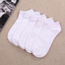 Bgk Unisex Yazlık Patik Çorap 5 'li Extra Rahat  Beyaz