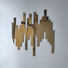 Wooden Factory Çubuklarla Kendi Dekorunu Oluştur, Aynalı Akrilik Pleksi Dekoratif Parçalar