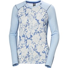 Helly Hansen Hh W Lıfa Merıno Mıdw Gra Crew Kadın Termal Içlik