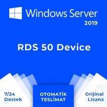 Windows Server 2019 Rds 50 Device Lisans