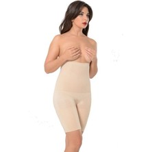 Malinka 1 Beden Incelten Yüksek Bel Göbek Kalça Basen Toparlayıcı Ince Hayalet Korse