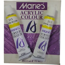 Maries Acrylıc Colour Aklirik Boya SARI(215) 12ML