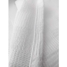 Inter Z Tek Kişilik Beyaz Dama Desenli Pike. Damalı Otel Pikesi 160 x 230